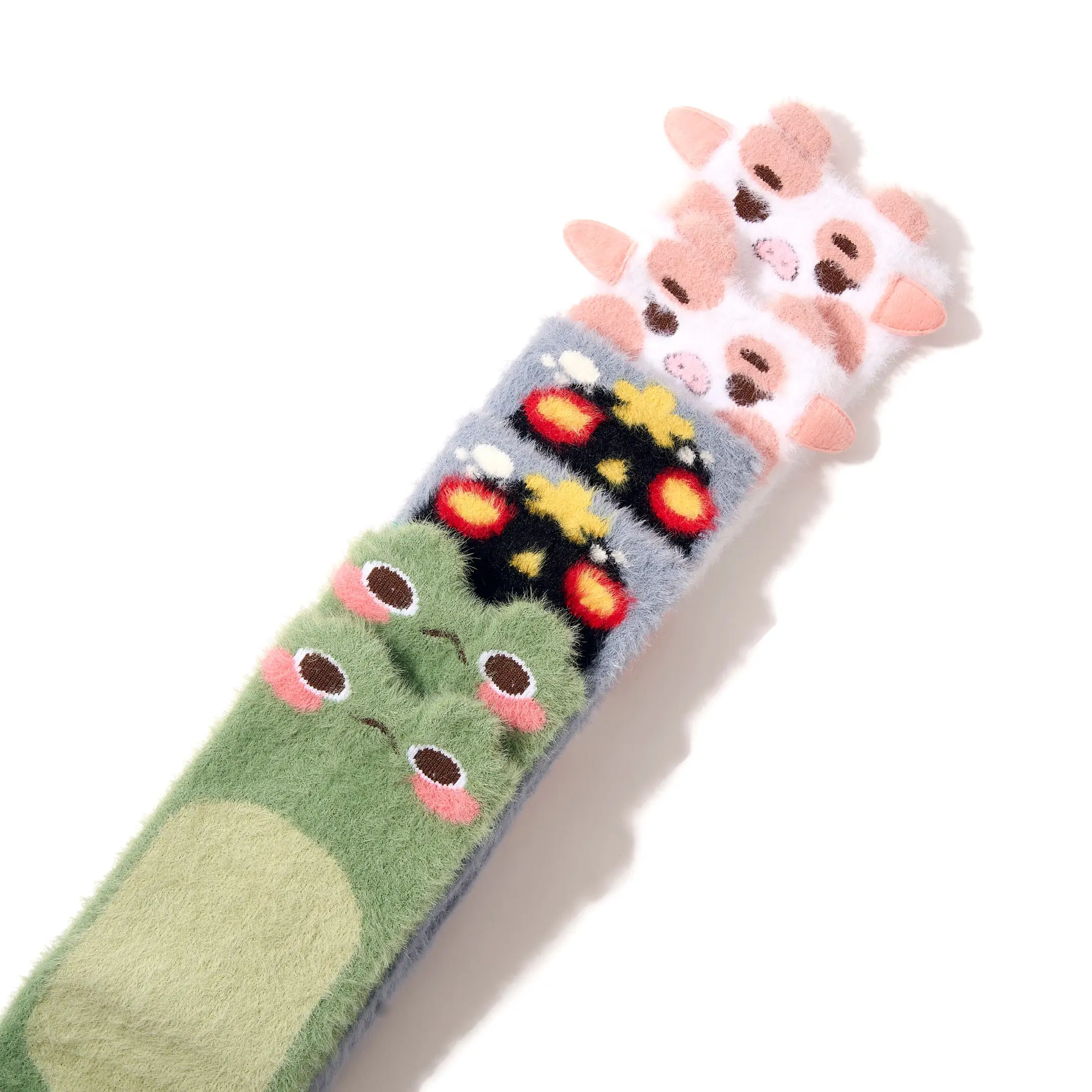 Tiny Protectors Fuzzy Sock 3-Pack (Moss, Gloom Spirit, Valentine) - Image 4
