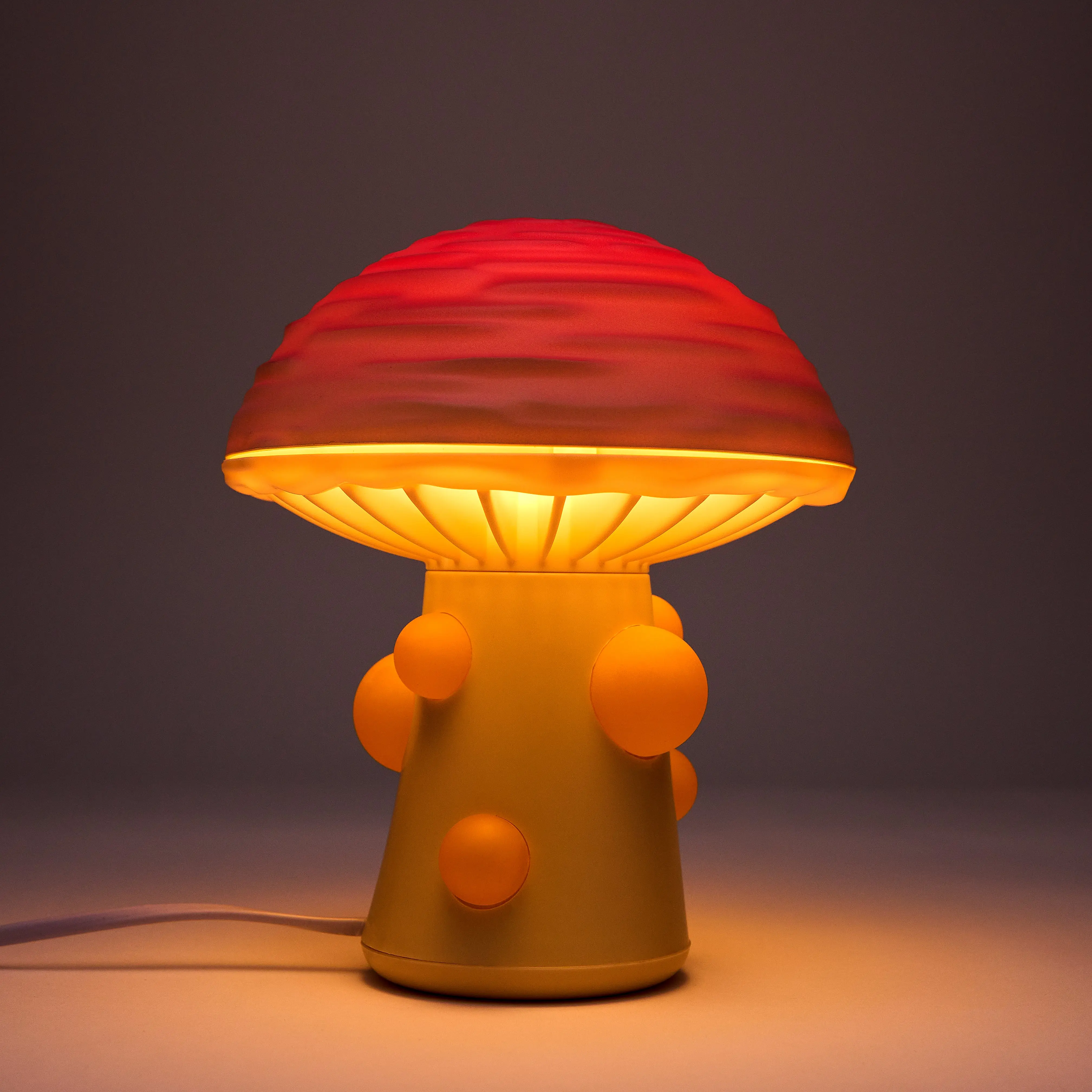 Form + Fungus Series | Wrinkled Peach Table Lamp - Image 3